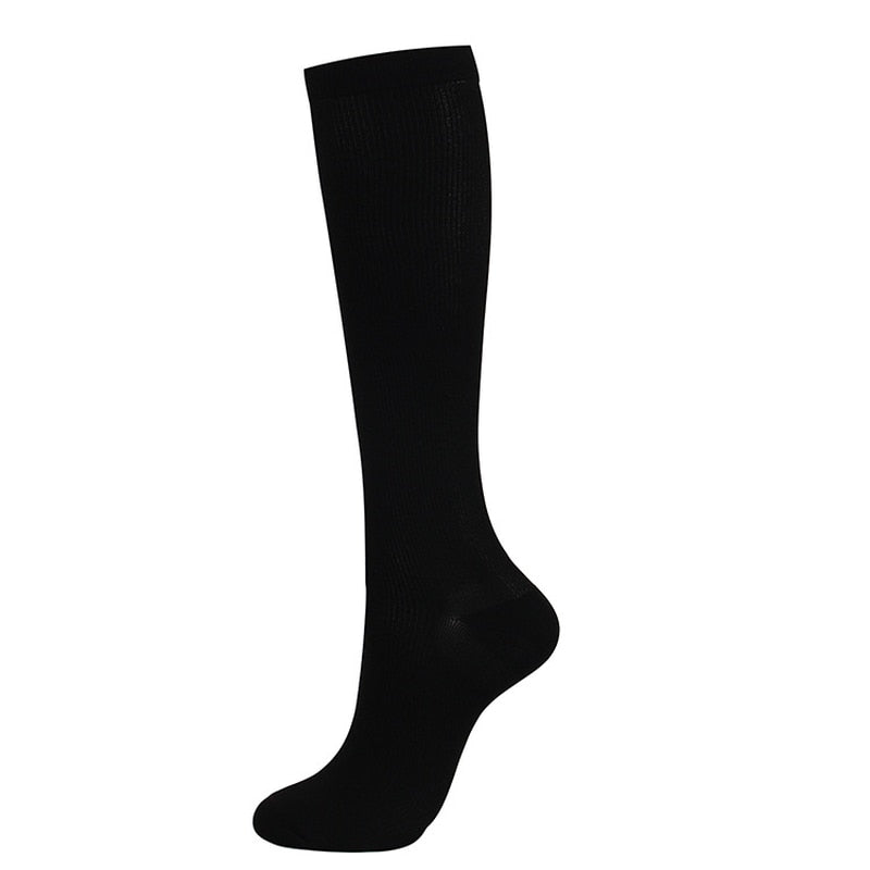 8 Pairs Solid Color Compression Socks Unisex