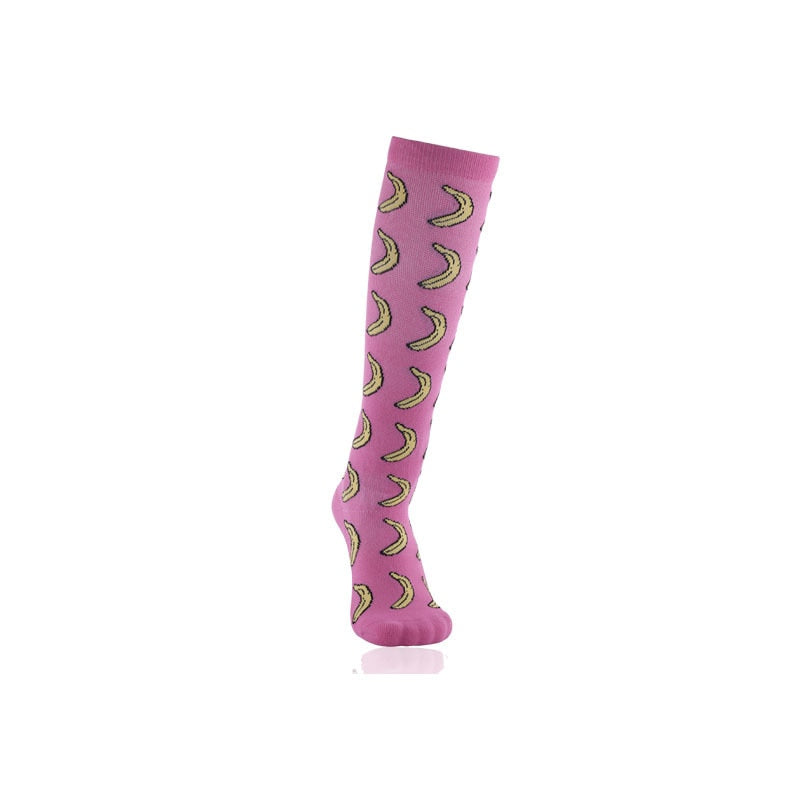 Fruity Pattern Compression Socks