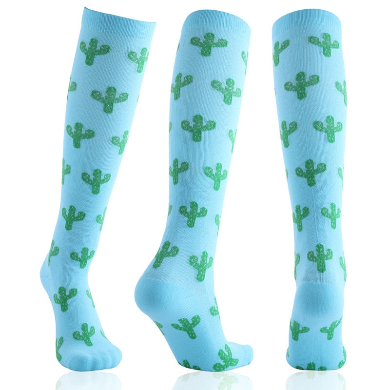 Fruity Pattern Compression Socks