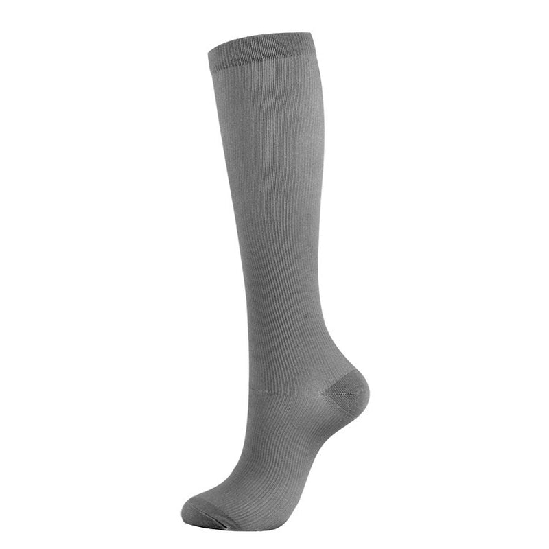 8 Pairs Solid Color Compression Socks Unisex