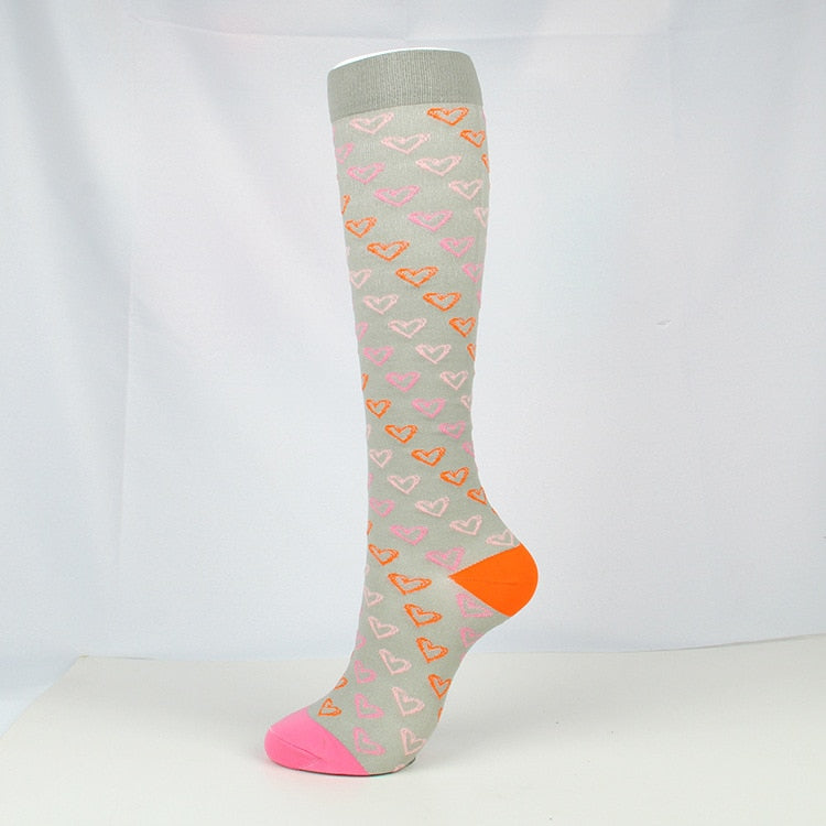 Sports breathable elastic socks-Pink Love