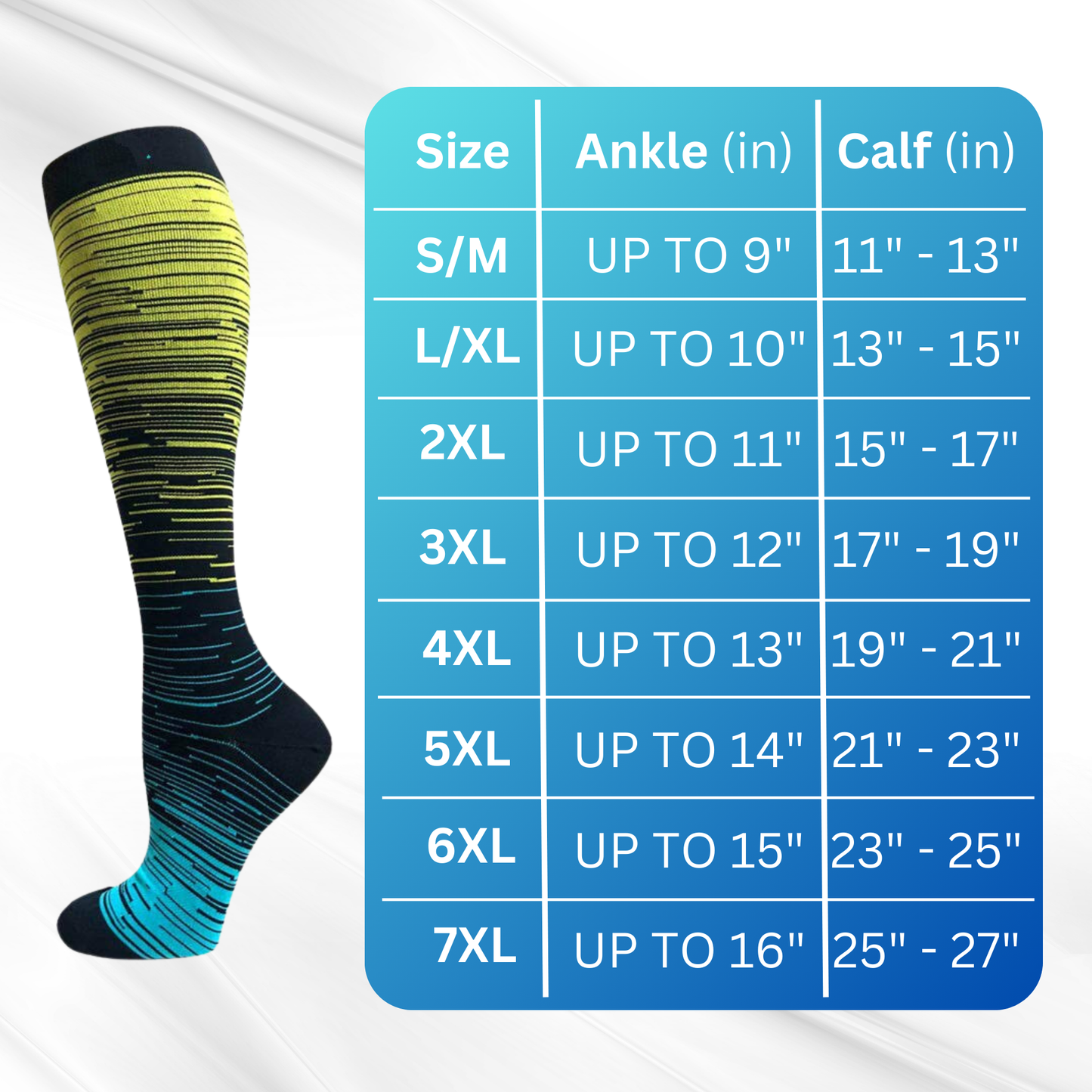 Gradient Compression Socks