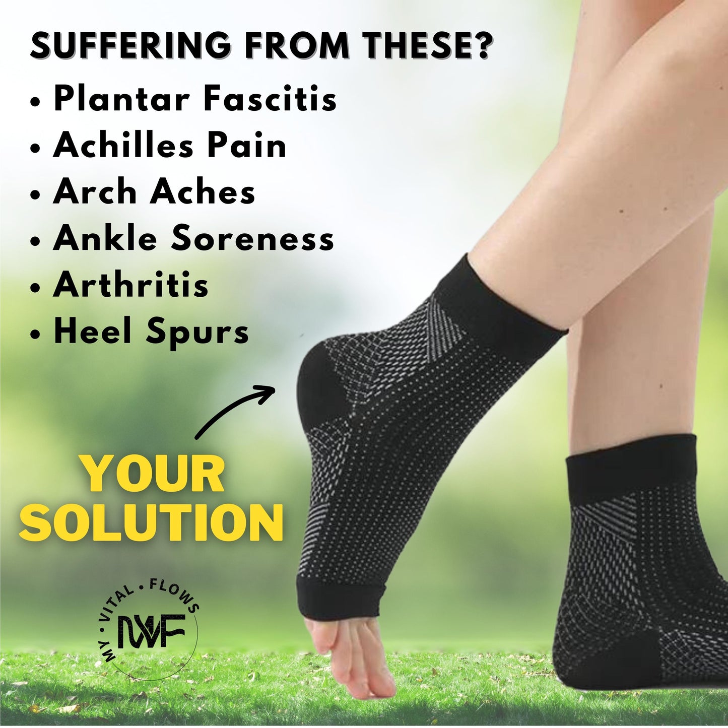 VitalRelief™ Neuropathy Compression Socks (2,4,6 and 8 pairs)