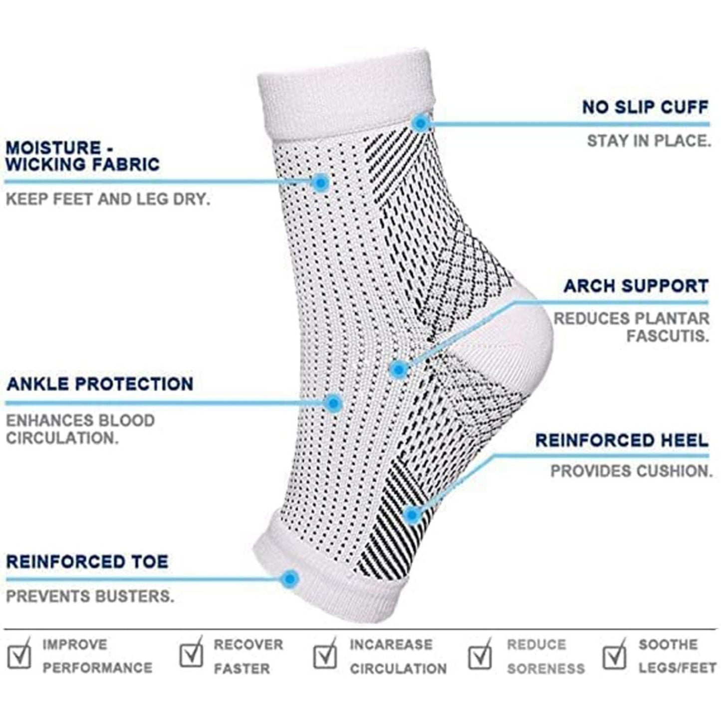 VitalRelief™ Neuropathy Compression Socks (2,4,6 and 8 pairs)