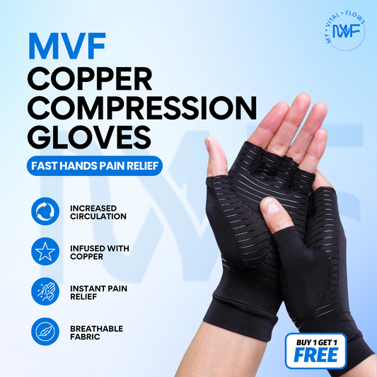Copper Gloves For Hand-Pain Relief