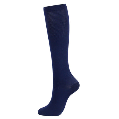 Solid Color Compression Socks Unisex (3 Pairs)