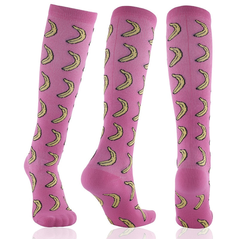 Fruity Pattern Compression Socks