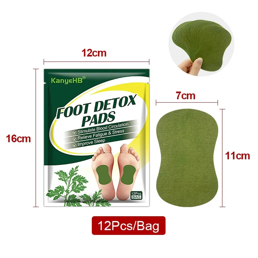 Detox Foot Patches Pads 12/24Pcs Natural Herbal