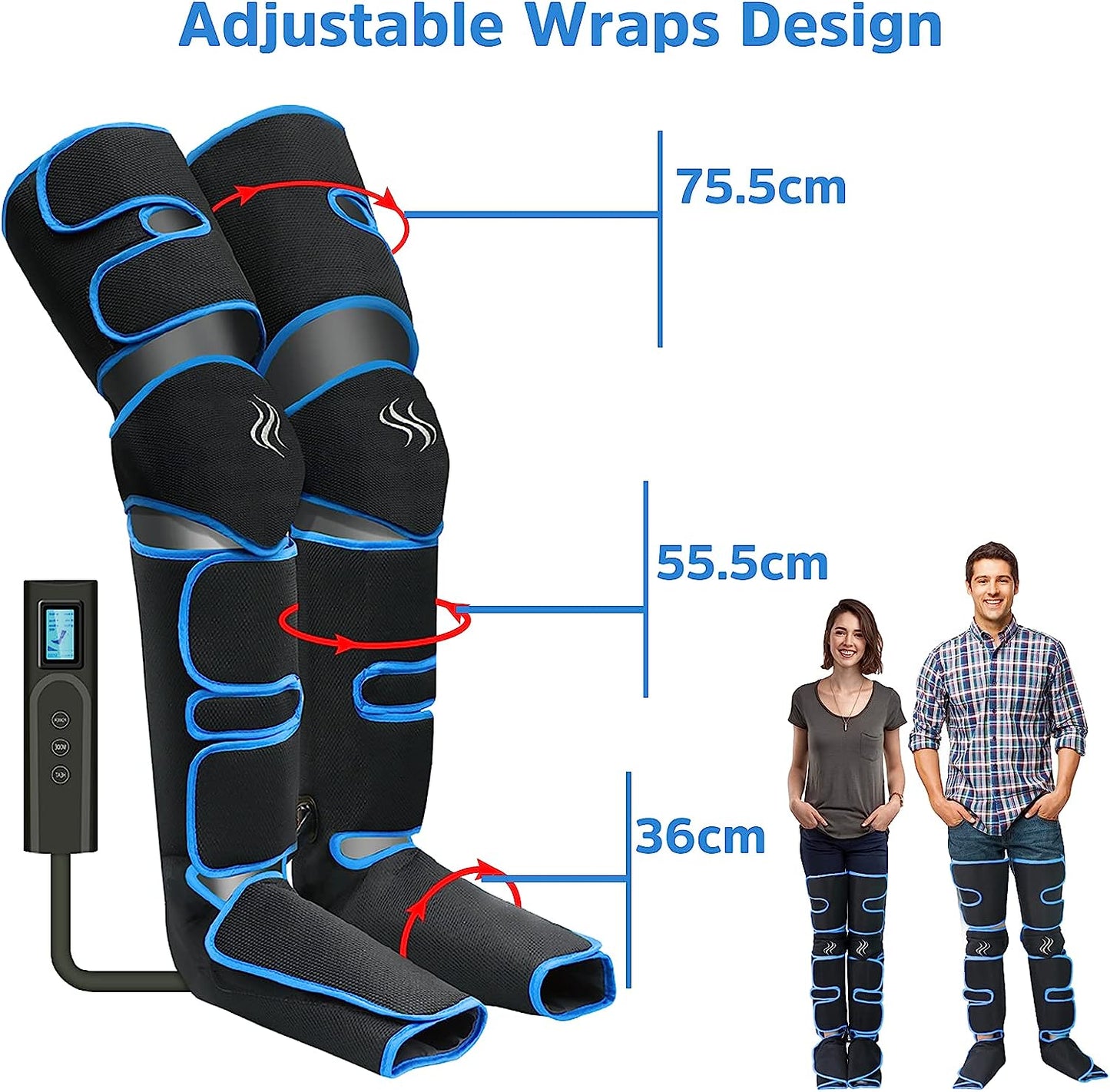 ULTIMATE Leg-Massager Compression with Knee Heating- Relieve pain in seconds