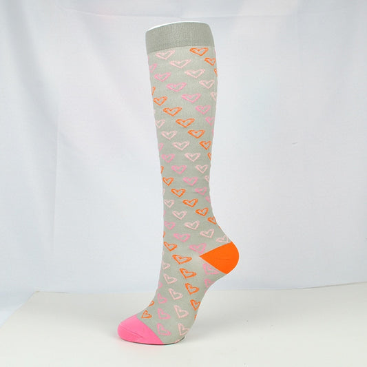Sports breathable elastic socks-Pink Love