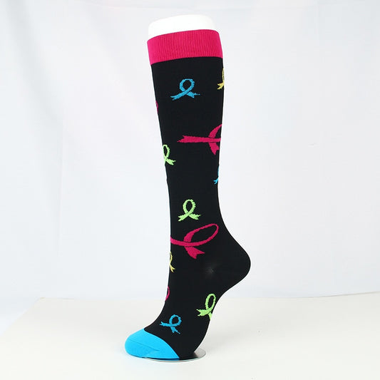 Sports breathable elastic socks-Black Color Band