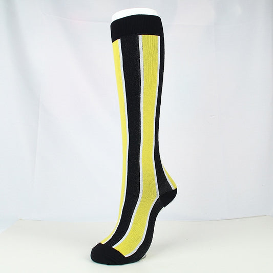 Sports breathable elastic socks-Black Yellow