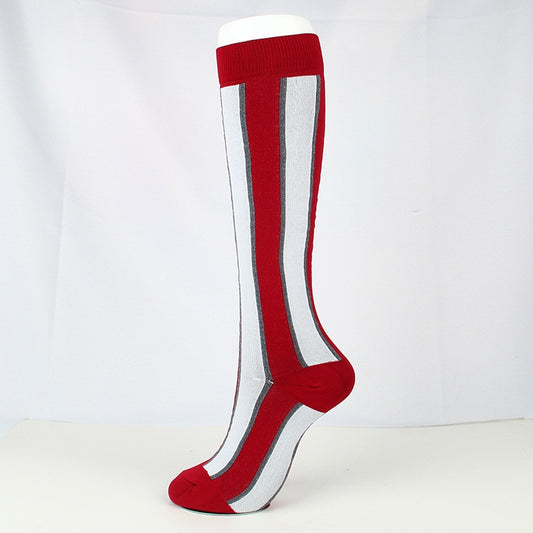 Sports breathable elastic socks-Red White